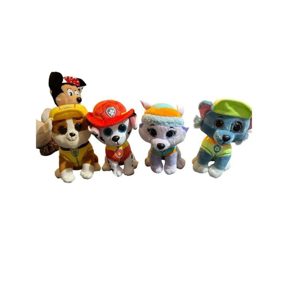 Set a four paw patrol, plush Rocky, Marshall Everest rubble plush